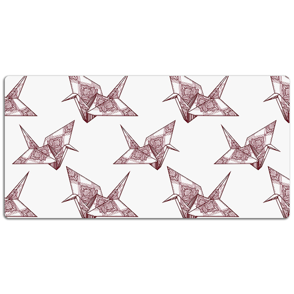 Bureau onderlegger Origami vogels
