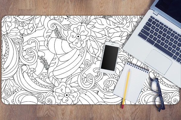 Bureau mat Doodle -patroon