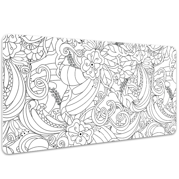 Bureau mat Doodle -patroon