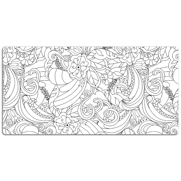 Bureau mat Doodle -patroon