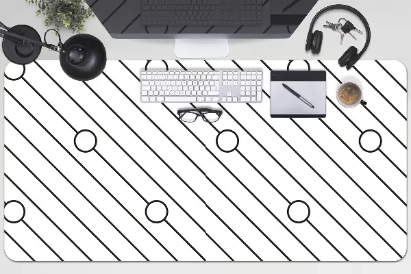 Bureau mat Gestreept patroon