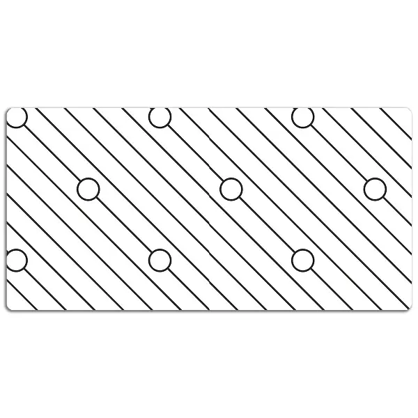 Bureau mat Gestreept patroon