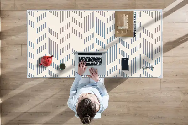 Bureau mat Geometrische visgraat