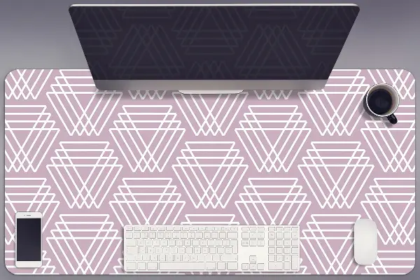Bureau onderlegger Roze driehoeken