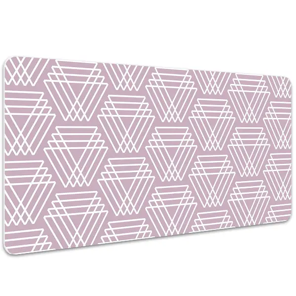 Bureau onderlegger Roze driehoeken