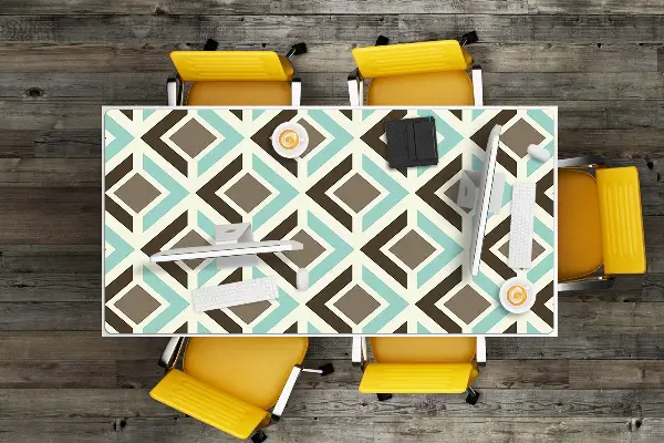 Bureau mat Retro patroon