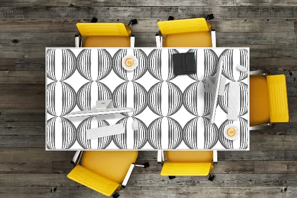 Bureau mat Districten retro