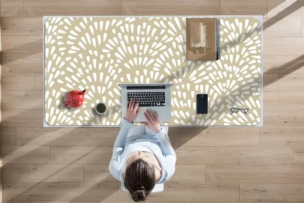 Bureau onderlegger Beige tranen boho