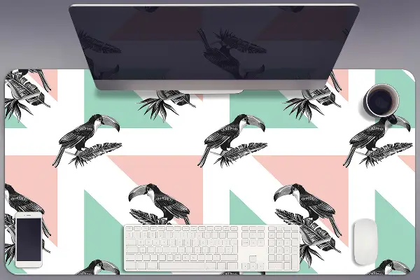 Bureau onderlegger Toucan met driehoeken