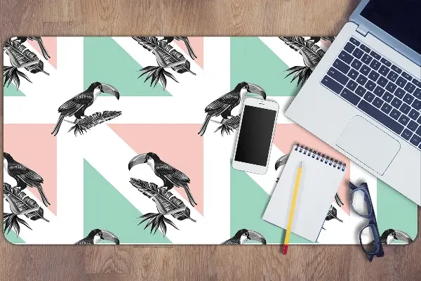Bureau onderlegger Toucan met driehoeken