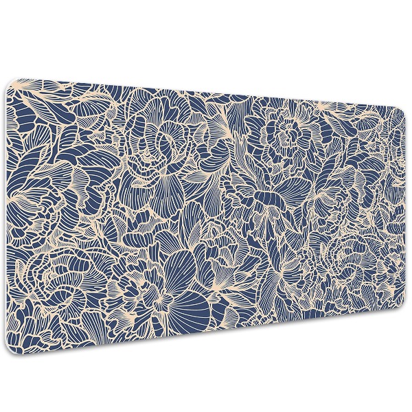 Bureau mat Blauwe bloem