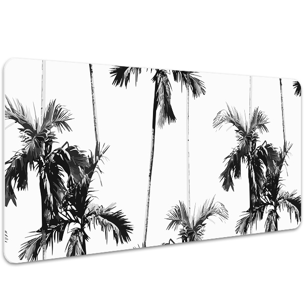 Bureau mat Zwart -witte palmbomen