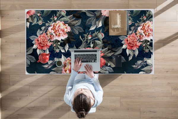 Bureau onderlegger Rode pioenen