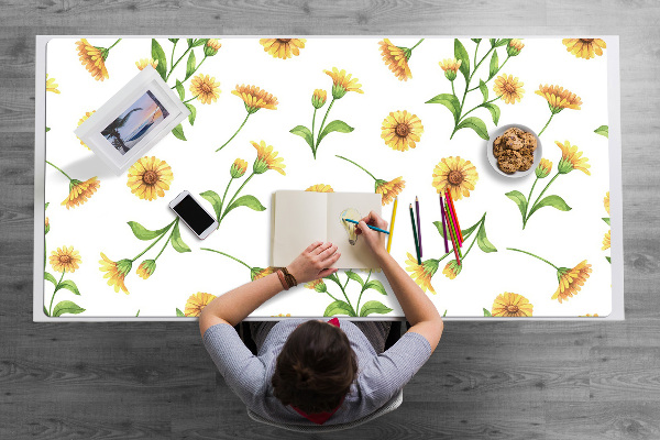 Bureau onderlegger Zonnebloemen