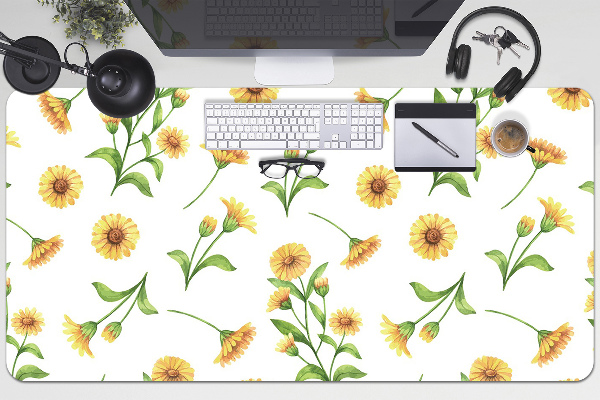 Bureau onderlegger Zonnebloemen