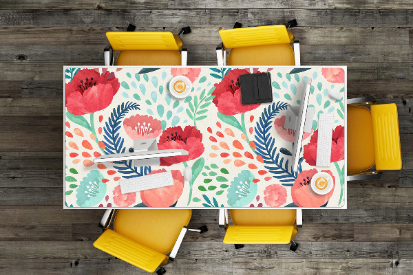 Bureau onderlegger Rode papavers