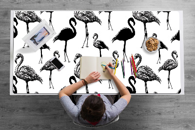 Bureau mat Retro -stijl van flamingo