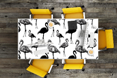 Bureau mat Retro -stijl van flamingo