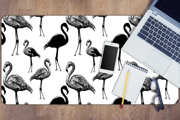 Bureau mat Retro -stijl van flamingo