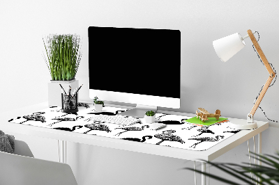 Bureau mat Retro -stijl van flamingo