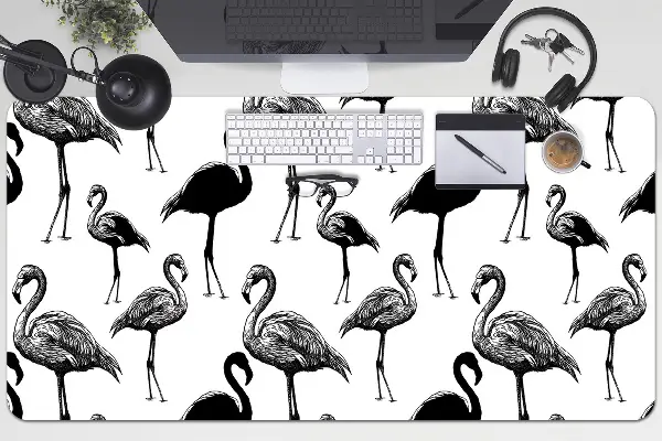 Bureau mat Retro -stijl van flamingo