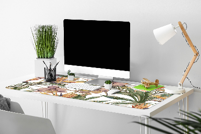 Bureau mat Botanische bladeren