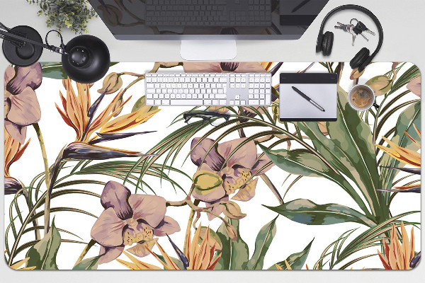 Bureau mat Botanische bladeren