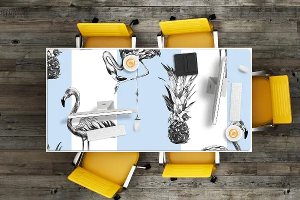 Bureau onderlegger Flaming en ananas