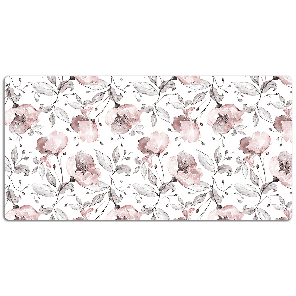 Bureau onderlegger Pastel poppies