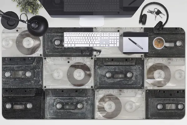 Bureau onderlegger Oude cassettes