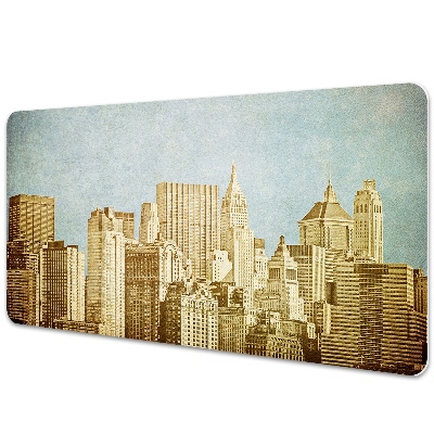 Bureau mat Manhattan wolkenkrabbers