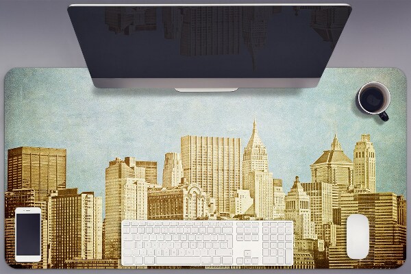Bureau mat Manhattan wolkenkrabbers