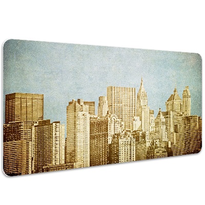 Bureau mat Manhattan wolkenkrabbers