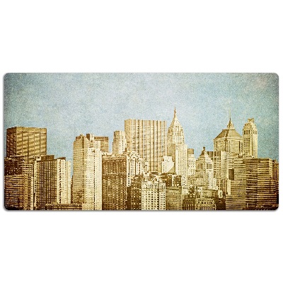 Bureau mat Manhattan wolkenkrabbers