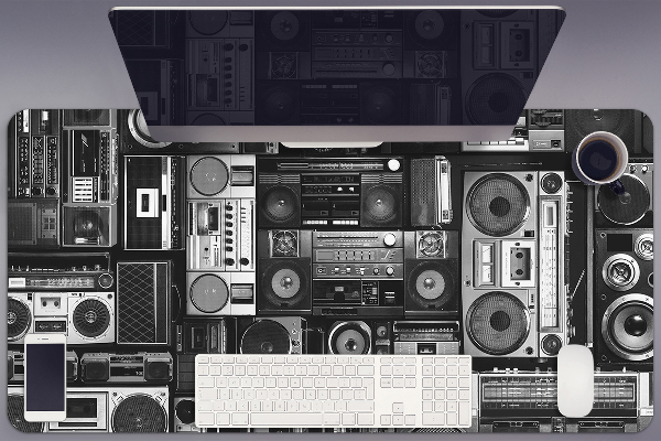 Bureau mat Old school boombox
