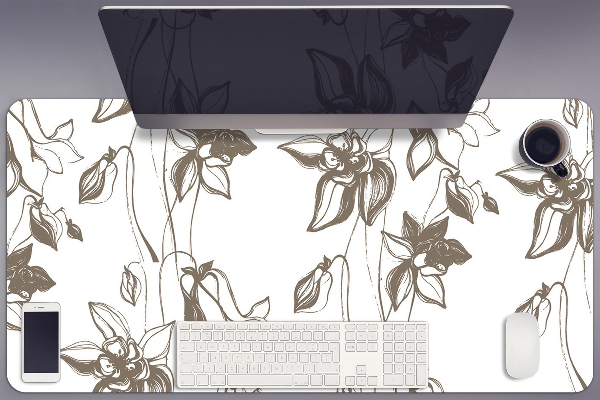 Bureau onderlegger Bloemtekening