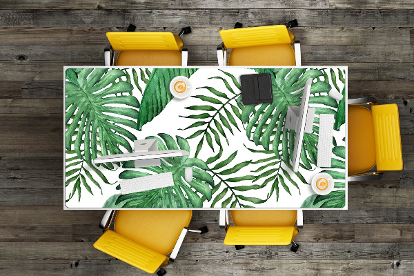 Bureau mat Palm bladeren