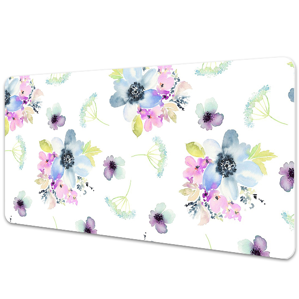 Bureau mat Paarse bloemen