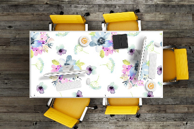 Bureau mat Paarse bloemen