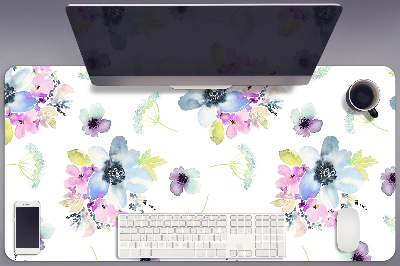 Bureau mat Paarse bloemen