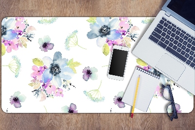 Bureau mat Paarse bloemen