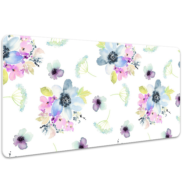 Bureau mat Paarse bloemen