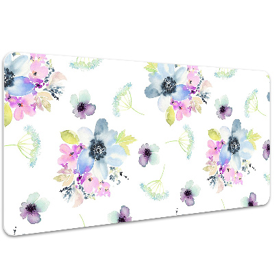 Bureau mat Paarse bloemen