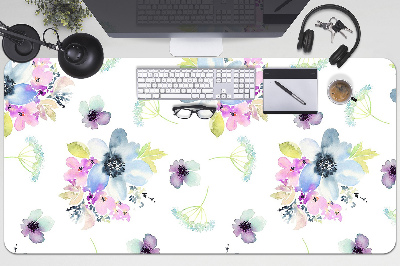 Bureau mat Paarse bloemen