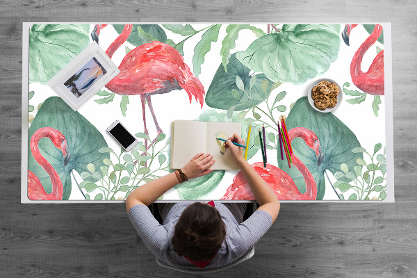 Bureau onderlegger Exotische flamingo's