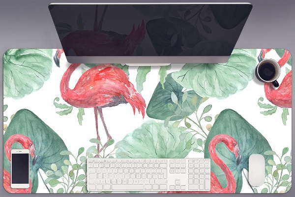Bureau onderlegger Exotische flamingo's