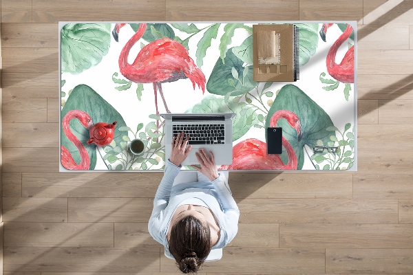 Bureau onderlegger Exotische flamingo's