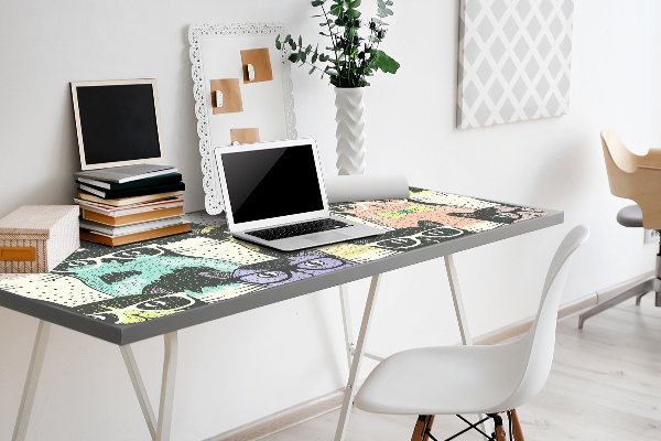 Bureau onderlegger Katten met een bril