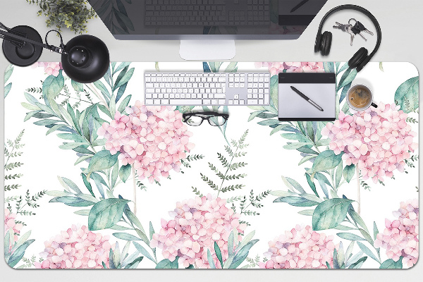 Bureau mat Lichtroze bloemen