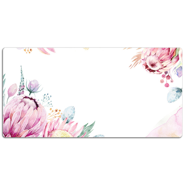 Bureau mat Bloemenframe